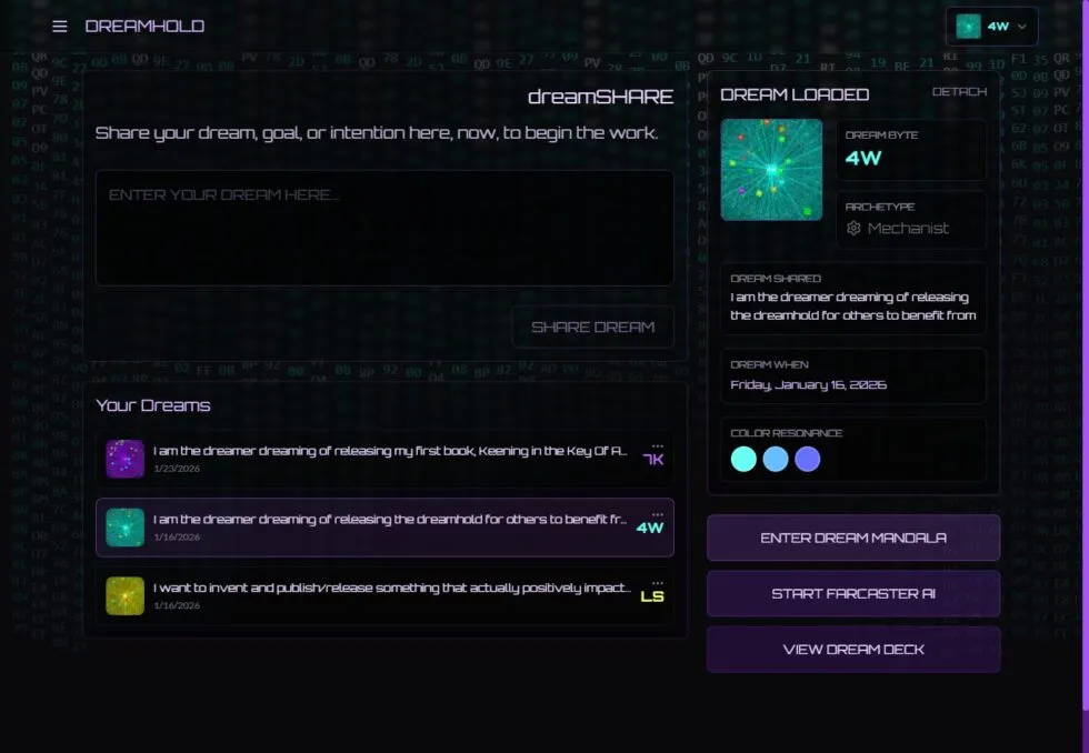 A dreamHOLD dreamScape image